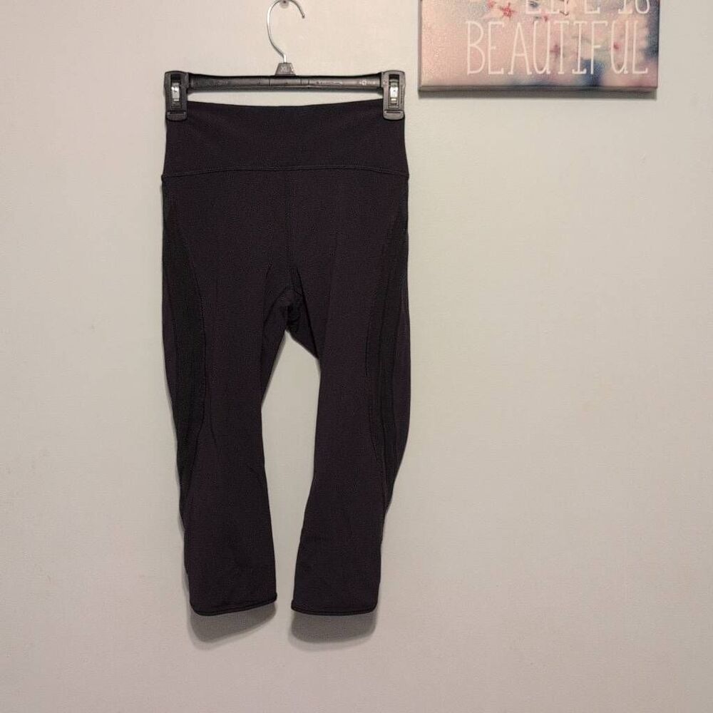 Lululemon Sun Setter Crop 17" Boysenberry Plum Purple size 4 - Picture 5 of 9